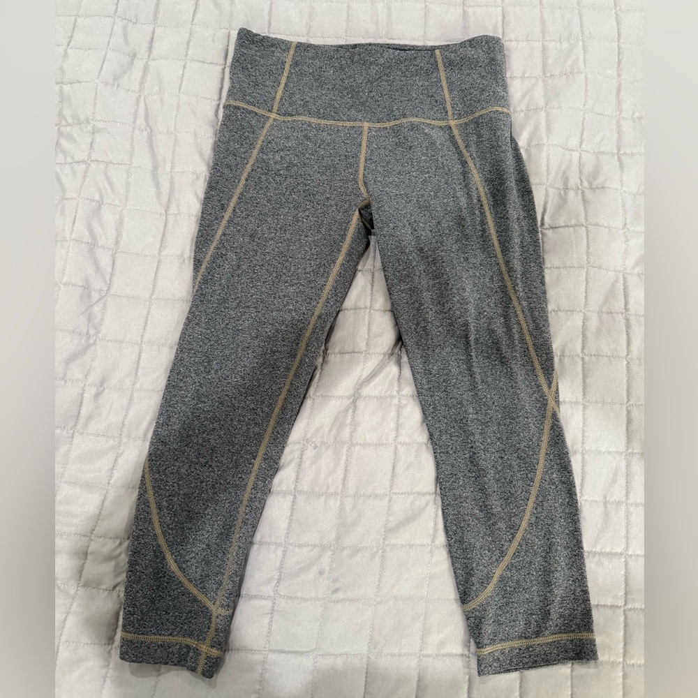 Gray Cropped Leggings